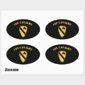 Sticker Ovale 1re division de cavalerie (Feuille)