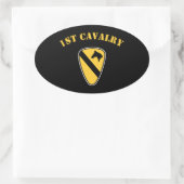 Sticker Ovale 1re division de cavalerie (Sac)
