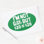STICKER OVALE 20 IS 20 (Enveloppe)