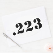 STICKER OVALE .223 (Enveloppe)