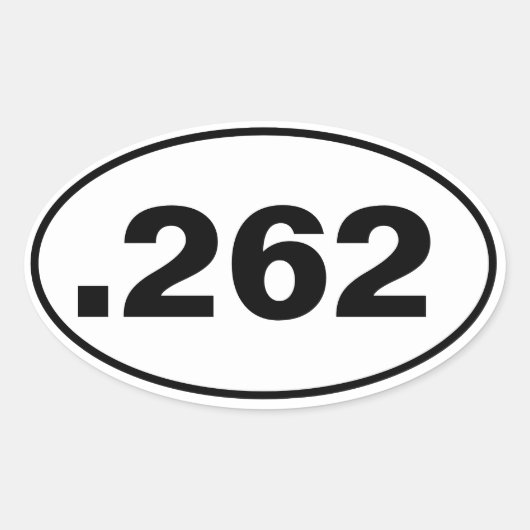 STICKER OVALE .262 (Devant)