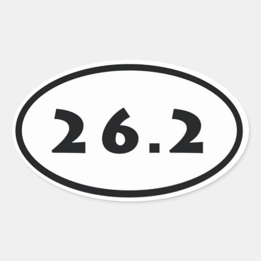 STICKER OVALE 26.2 (Devant)