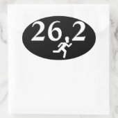 Sticker Ovale 26.2 Course au marathon (Sac)