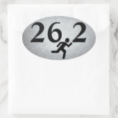 Sticker Ovale 26.2 Course au marathon (Sac)