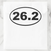 Sticker Ovale 26,2 Marathon (Sac)