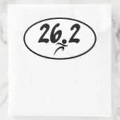 Sticker Ovale 26,2 marathon (Sac)