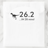 Sticker Ovale 26,2 Rapteur (Sac)