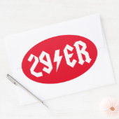 Sticker Ovale 29er (Enveloppe)
