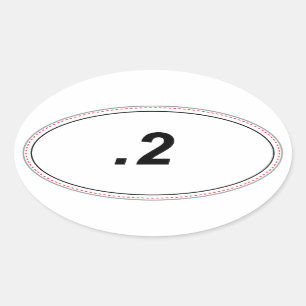 Sticker Ovale .2 mille d'adhésif pour pare-chocs réalisé par