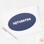 STICKER OVALE 2QT2BSTR8 (Enveloppe)