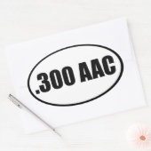 STICKER OVALE .300 AAC (Enveloppe)