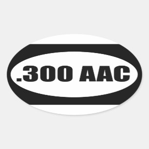 STICKER OVALE .300 AAC