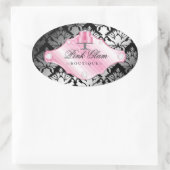 Sticker Ovale 311 Gâteaux de luxe Damask Shimmer (Sac)