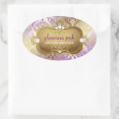 Sticker Ovale 311 Glamour Lilac Damask (Sac)