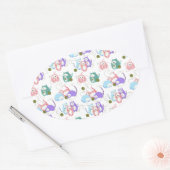 Sticker Ovale 3 Tricot Little Kittens ! (Enveloppe)