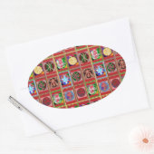 Sticker Ovale 3 Vente Karuna Reiki Guérison Symbole de guérison  (Enveloppe)