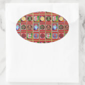 Sticker Ovale 3 Vente Karuna Reiki Guérison Symbole de guérison  (Sac)