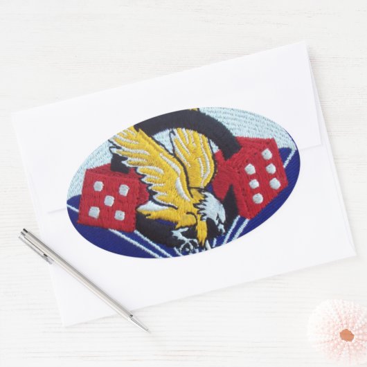 Sticker Ovale 506e Parachute Infantry Régiment (Enveloppe)