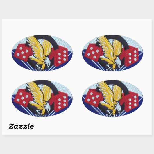 Sticker Ovale 506e Parachute Infantry Régiment (Feuille)