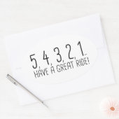 STICKER OVALE 54321 (Enveloppe)