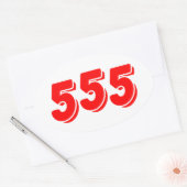STICKER OVALE 555 (Enveloppe)