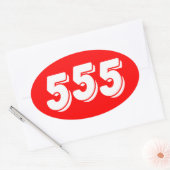 STICKER OVALE 555 (Enveloppe)