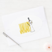 Sticker Ovale 5 janvier (Enveloppe)