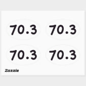 STICKER OVALE 70.3 (Feuille)