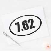 STICKER OVALE 7,62 AK47,308 (Enveloppe)