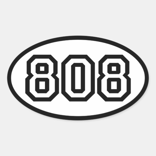 STICKER OVALE 808 (Devant)