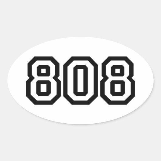 STICKER OVALE 808 (Devant)