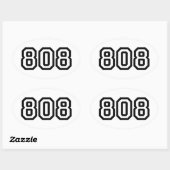 STICKER OVALE 808 (Feuille)