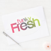Sticker Ovale 80s Funky Fresh (Enveloppe)