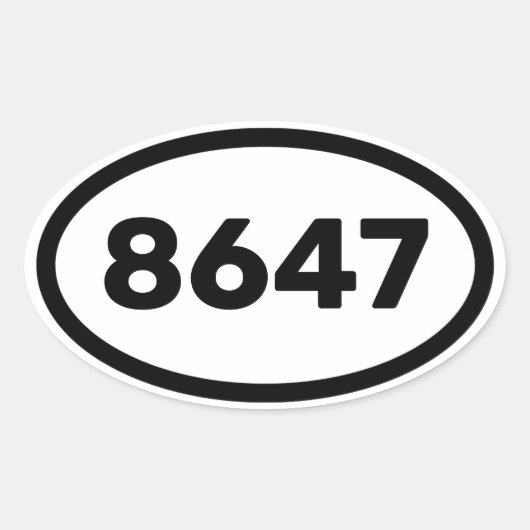 STICKER OVALE 8647 (Devant)