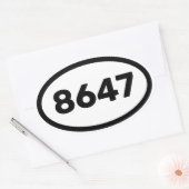 STICKER OVALE 8647 (Enveloppe)
