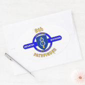 STICKER OVALE 8E DIVISION D'INFANTERIE "PATHFINDER" (Enveloppe)
