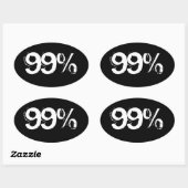 STICKER OVALE 99% (Feuille)