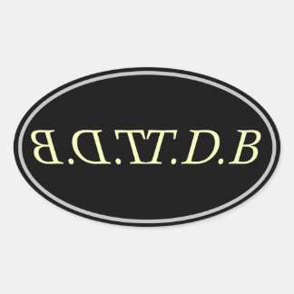 Sticker Ovale a