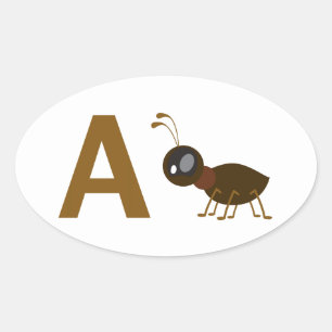 Sticker Ovale A - Fourmi