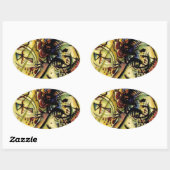 Sticker Ovale À la voix inconnue de Kandinsky (Feuille)