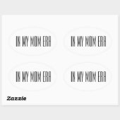 Sticker Ovale À l'époque de ma mère (Feuille)