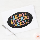 Sticker Ovale A L'Ère De La Retraite I (Enveloppe)