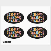 Sticker Ovale À Mon Ère Adolescent I (Feuille)