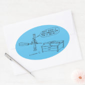 Sticker ovale à respiration profonde (Enveloppe)