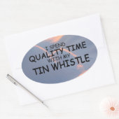 Sticker ovale à sifflet de qualité (Enveloppe)