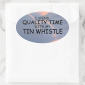 Sticker ovale à sifflet de qualité (Sac)