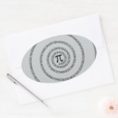 Sticker Ovale A sPIral sur Pi Cliquez sur Personnaliser Changer  (Enveloppe)