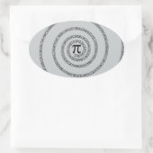 Sticker Ovale A sPIral sur Pi Cliquez sur Personnaliser Changer  (Sac)