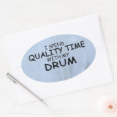 Sticker ovale à tambour de qualité (Enveloppe)