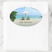 Sticker Ovale Aaah...Retraite (Sac)